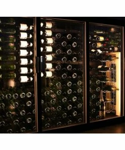 VISIORACK Support mural chromé pour 12 bouteilles de 75cl - Bouteilles inclinées -VISIORACK - magasin 2315 22398 800 600