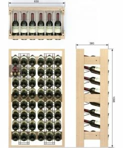 VISIORACK Meuble de rangement en bois de 48 bouteilles 11 VISIORACK Meuble de rangement en bois de 48 bouteilles -VISIORACK - magasin 2505 15285 800 600