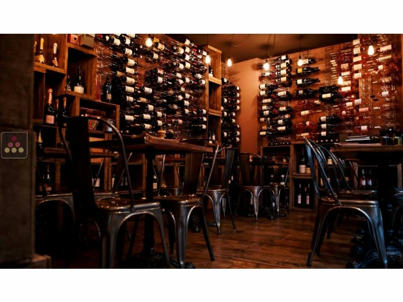 VISIORACK Support mural chromé pour 8 bouteilles de 75cl - Bouteilles horizontales 7 VISIORACK Support mural chromé pour 8 bouteilles de 75cl - Bouteilles horizontales – Image 5