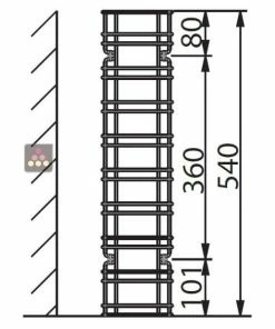 VISIORACK Support mural de 4 bouteilles de taille Magnum - Bouteilles horizontales 9 VISIORACK Support mural de 4 bouteilles de taille Magnum - Bouteilles horizontales -VISIORACK - magasin 2523 15206 800 600
