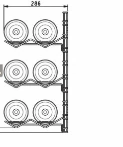 VISIORACK Support mural de 12 bouteilles de taille Magnum - Bouteilles horizontales 9 VISIORACK Support mural de 12 bouteilles de taille Magnum - Bouteilles horizontales -VISIORACK - magasin 2531 15224 800 600