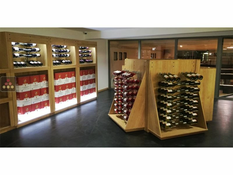 VISIORACK Mur de 7 Supports mural chromés de 336 bouteilles de 75cl en position inclinée et horizontale 5 VISIORACK Mur de 7 Supports mural chromés de 336 bouteilles de 75cl en position inclinée et horizontale – Image 3