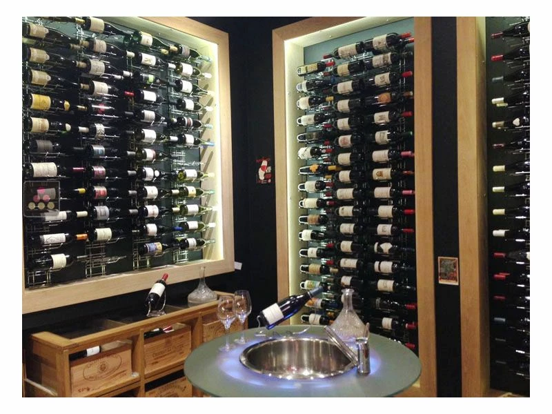 VISIORACK Support mural chromé pour 24 bouteilles de 75cl - Mixte bouteilles horizontales/inclinées 6 VISIORACK Support mural chromé pour 24 bouteilles de 75cl - Mixte bouteilles horizontales/inclinées – Image 4