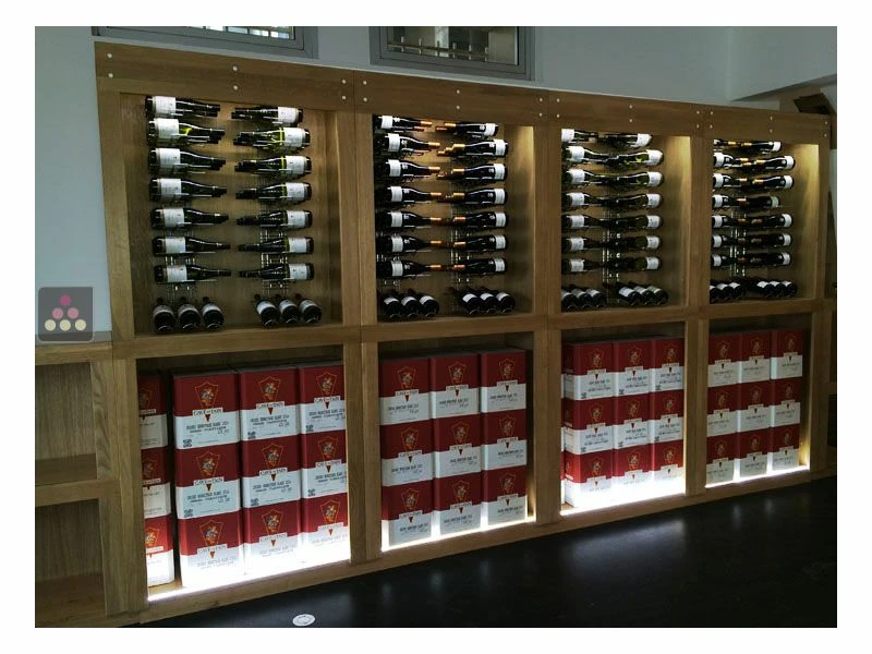 VISIORACK Support mural chromé pour 24 bouteilles de 75cl - Mixte bouteilles horizontales/inclinées 4 VISIORACK Support mural chromé pour 24 bouteilles de 75cl - Mixte bouteilles horizontales/inclinées – Image 2