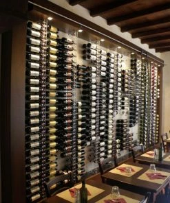 SOBRIO Porte-Bouteilles mural en plexiglas pour 18 bouteilles (LED optionnel) -VISIORACK - magasin 3251 18417 800 600