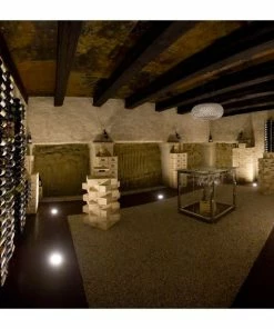 SOBRIO Porte-Bouteilles mural en plexiglas pour 18 bouteilles (LED optionnel) -VISIORACK - magasin 3251 18418 800 600