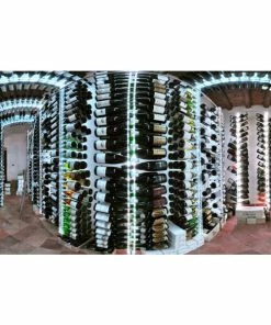 SOBRIO Support mural en plexiglas transparent pour 114 bouteilles (illumination LED optionnelle) -VISIORACK - magasin 3270 18455 800 600