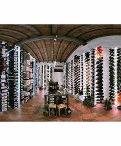 SOBRIO Support mural en plexiglas transparent pour 138 bouteilles (illumination LED optionnelle) -VISIORACK - magasin 3272 18467 800 600