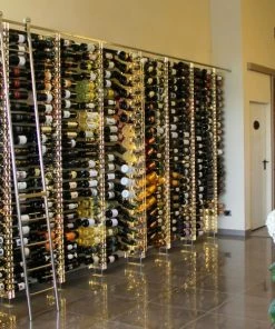 SOBRIO Support mural en plexiglas transparent pour 138 bouteilles (illumination LED optionnelle) -VISIORACK - magasin 3272 18473 800 600