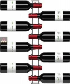 VISIORACK Support mural chromé de 8 bouteilles de 75cl en position horizontale -VISIORACK - magasin 3594 18878 800 600