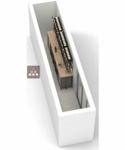 Ma Cave à Vin Aménagement de cave Bois et métal pour 486 bouteilles - Fabrication spécifique Marchand de Vin