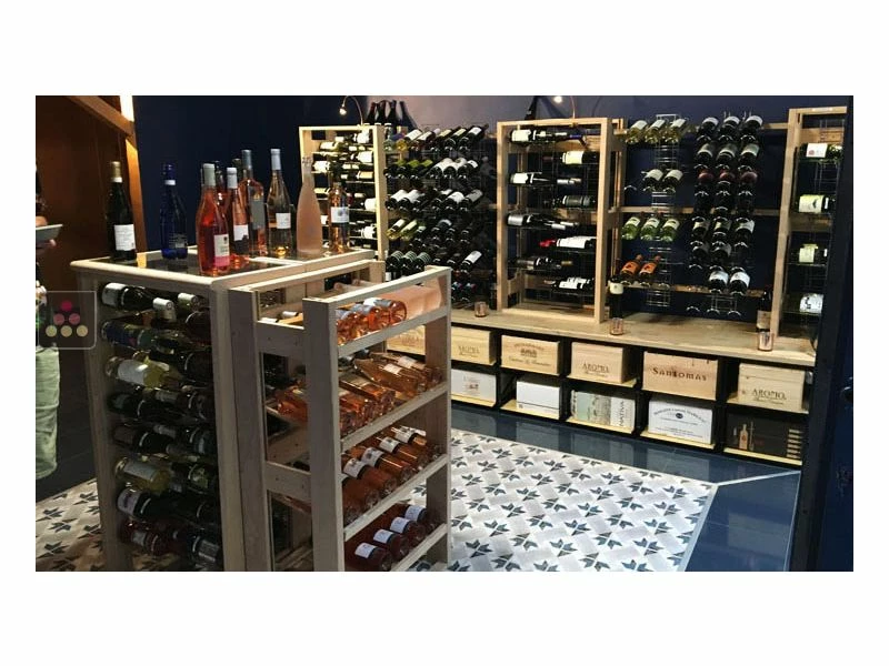 VISIORACK Meubles de rangement en bois pour 384 bouteilles 3 VISIORACK Meubles de rangement en bois pour 384 bouteilles