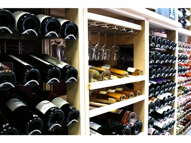 VISIORACK Meubles de rangement en bois pour 384 bouteilles 4 VISIORACK Meubles de rangement en bois pour 384 bouteilles – Image 2