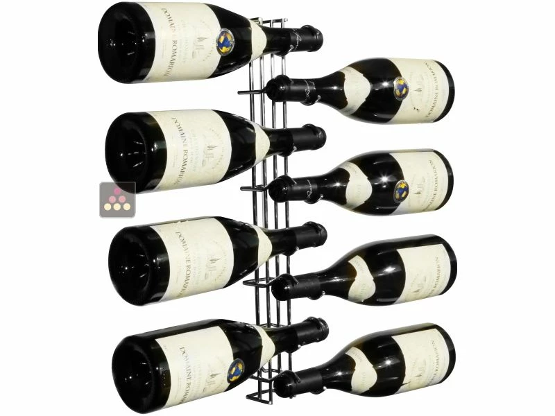 VISIORACK Lot de 10 supports muraux chromés de 8 bouteilles de 75cl 7 VISIORACK Lot de 10 supports muraux chromés de 8 bouteilles de 75cl – Image 5