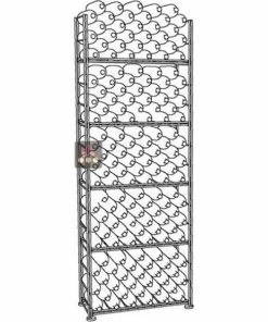 L'ATELIER du VIN Rangement modulaire métallique pour 198 bouteilles - H220cm