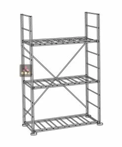 L'ATELIER du VIN Rangement modulaire métallique pour 77 bouteilles - H90cm