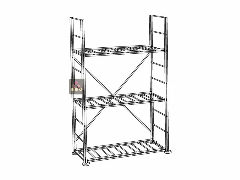 L'ATELIER du VIN Rangement modulaire métallique pour 77 bouteilles - H90cm 3 L'ATELIER du VIN Rangement modulaire métallique pour 77 bouteilles - H90cm