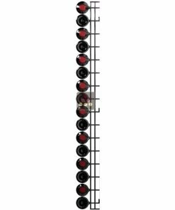VISIORACK Support mural noir de 16 bouteilles de 75cl en position horizontale -VISIORACK - magasin 4572 20191 800 600