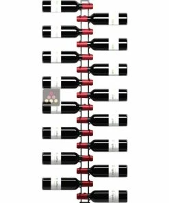 VISIORACK Support mural noir de 16 bouteilles de 75cl en position horizontale -VISIORACK - magasin 4572 20192 800 600