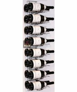 VISIORACK Support mural noir pour 16 bouteilles de 75cl - Bouteilles horizontales -VISIORACK - magasin 4993 21425 800 600