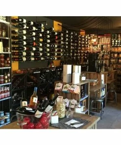 VISIORACK Support mural noir pour 36 bouteilles de 75cl - Bouteilles horizontales -VISIORACK - magasin 4998 21490 800 600