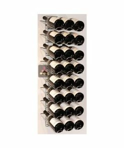 VISIORACK Support mural noir pour 24 bouteilles de 75cl - Bouteilles inclinées -VISIORACK - magasin 5005 21566 800 600