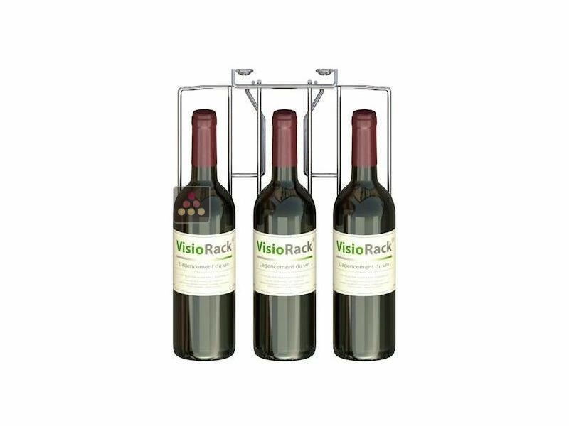 VISIORACK Support mural noir pour 36 bouteilles de 75cl - Bouteilles inclinées 7 VISIORACK Support mural noir pour 36 bouteilles de 75cl - Bouteilles inclinées – Image 5