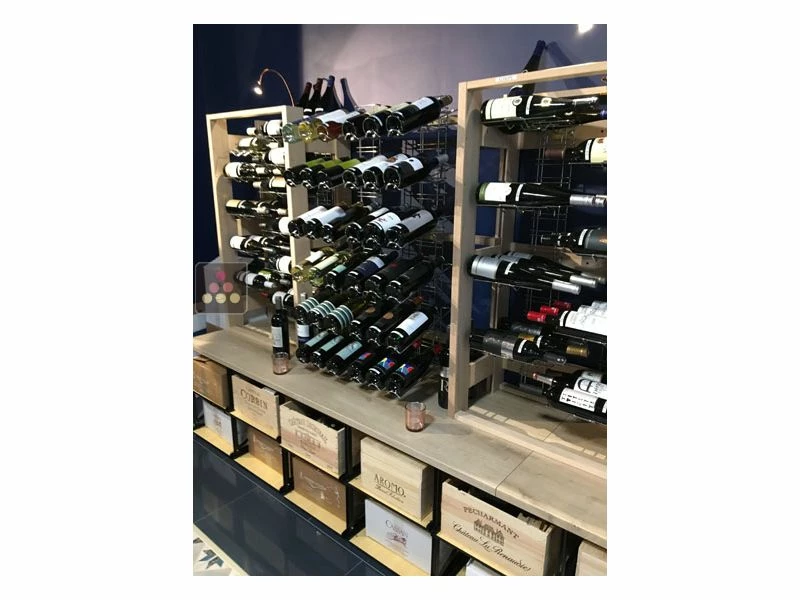 VISIORACK Support mural noir pour 36 bouteilles de 75cl - Bouteilles inclinées 6 VISIORACK Support mural noir pour 36 bouteilles de 75cl - Bouteilles inclinées – Image 4