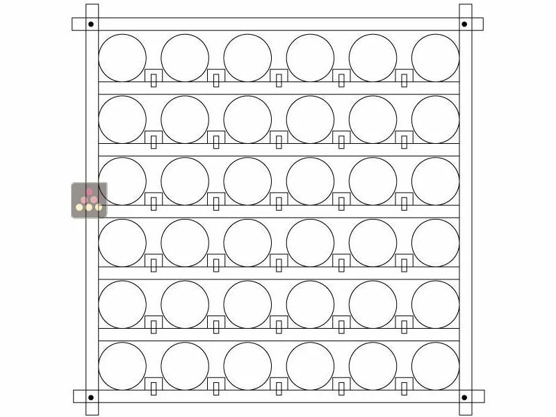 Ma Cave à Vin Lot de 8 casiers modulaires en hêtre massif pour 312 Bouteilles 7 Ma Cave à Vin Lot de 8 casiers modulaires en hêtre massif pour 312 Bouteilles – Image 5