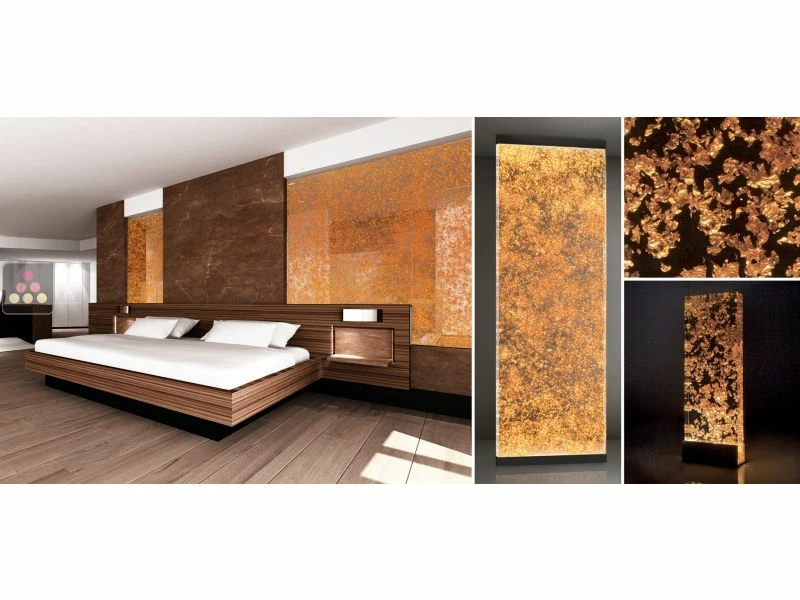 Ma Cave à Vin Panneau décoratif en verre de synthèse rétro-éclairé avec inscription personnalisable - Inclusions Pépites 6 Ma Cave à Vin Panneau décoratif en verre de synthèse rétro-éclairé avec inscription personnalisable - Inclusions Pépites – Image 4