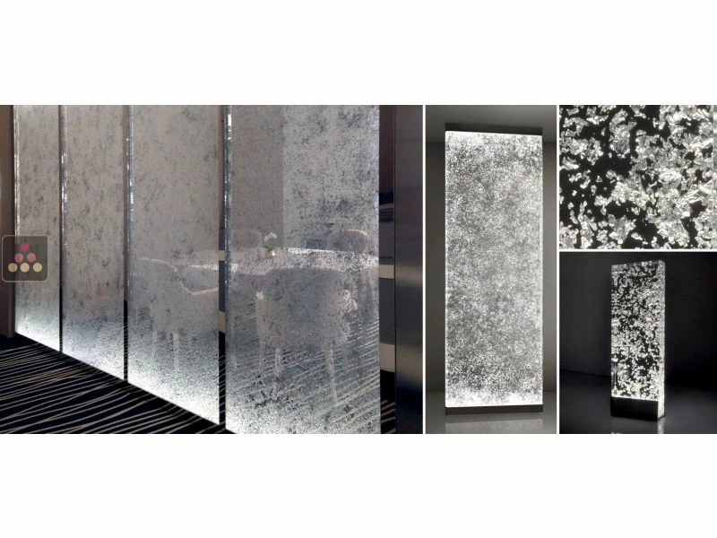 Ma Cave à Vin Panneau décoratif en verre de synthèse rétro-éclairé avec inscription personnalisable - Inclusions Pépites 5 Ma Cave à Vin Panneau décoratif en verre de synthèse rétro-éclairé avec inscription personnalisable - Inclusions Pépites – Image 3