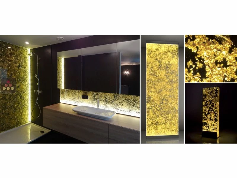 Ma Cave à Vin Panneau décoratif en verre de synthèse rétro-éclairé avec inscription personnalisable - Inclusions Pépites 4 Ma Cave à Vin Panneau décoratif en verre de synthèse rétro-éclairé avec inscription personnalisable - Inclusions Pépites – Image 2