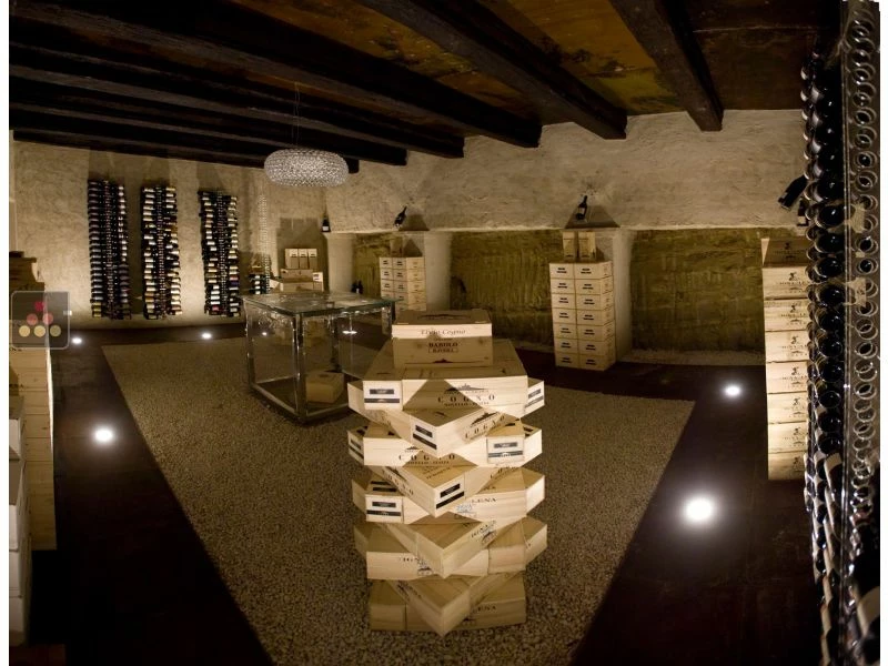 SOBRIO Support mural en plexiglas transparent pour 21 bouteilles de Champagne horizontales 6 SOBRIO Support mural en plexiglas transparent pour 21 bouteilles de Champagne horizontales – Image 4