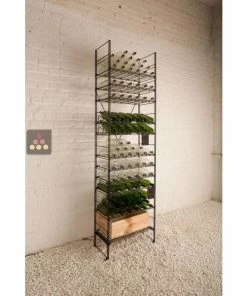 L'ATELIER du VIN Rangement modulaire métallique pour 154 bouteilles - H170cm -VISIORACK - magasin 5967 28012 800 600