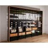 L'ATELIER du VIN Rangements modulaires métalliques 770 bouteilles - H170cm -VISIORACK - magasin 6287 28060 800 600