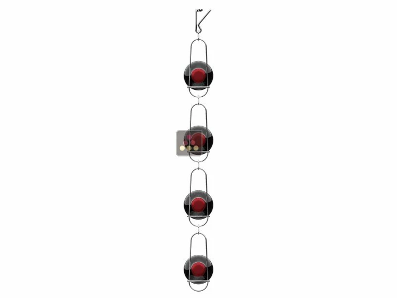 CHAIN MY WINE Support mural de 4 bouteilles de taille magnum 5 CHAIN MY WINE Support mural de 4 bouteilles de taille magnum – Image 3