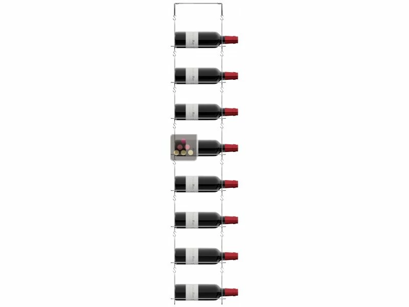 CHAIN MY WINE Support mural de 8 bouteilles de taille magnum 3 CHAIN MY WINE Support mural de 8 bouteilles de taille magnum
