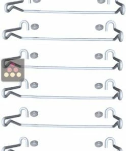 CHAIN MY WINE Lot de 6 potences pour fixation murale ou plafond - taille magnum