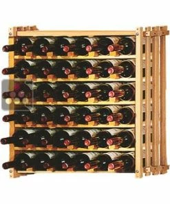 Ma Cave à Vin Casier modulaire en hêtre massif pour 36 bouteilles