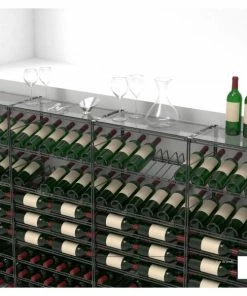 L'ATELIER du VIN Rangements modulaires de 93 bouteilles - Fabrication spécifique