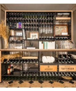 Ma Cave à Vin Aménagement Bois et métal pour caves de 16000 bouteilles - Fabrication spécifique -VISIORACK - magasin 8394 37024 800 600