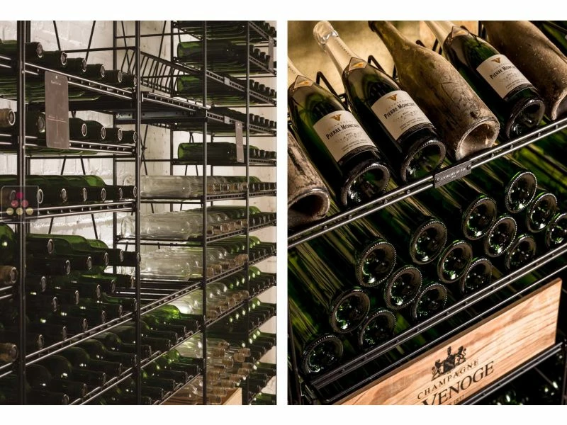 Ma Cave à Vin Aménagement de cave Bois et métal pour 667 bouteilles - Fabrication spécifique Essential System 3 Ma Cave à Vin Aménagement de cave Bois et métal pour 667 bouteilles - Fabrication spécifique Essential System