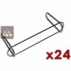 CHAIN MY WINE Lot de 24 paniers chromés de 1 bouteille 75cl