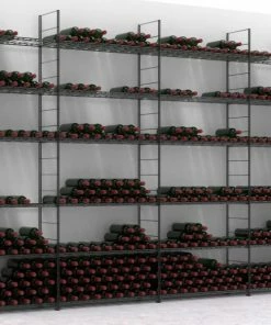 Ma Cave à Vin Aménagement Bois et métal pour caves de 15000 bouteilles - Fabrication spécifique