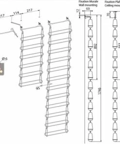 CHAIN MY WINE Support mural de 6 bouteilles -VISIORACK - magasin 887 28493 800 600